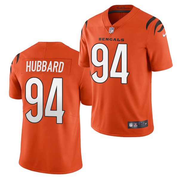 Men's Cincinnati Bengals #94 Sam Hubbard 2021 Orange NFL Vapor Untouchable Limited Stitched Jersey Men's Cincinnati Bengals #94 Sam Hubbard 2021 Orange NFL Vapor Untouchable Limited Stitched Jersey